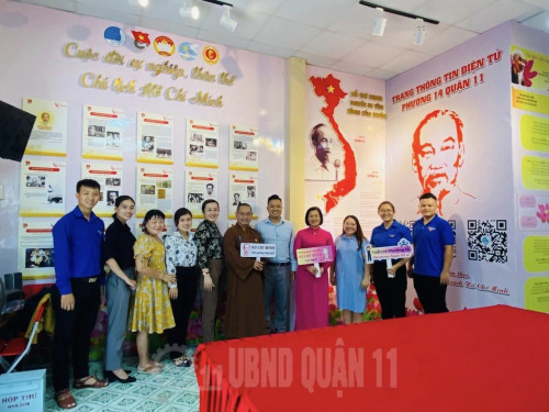 Phường 14: Lễ ra mắt Phòng triển lãm Không gian văn hoá Hồ Chí Minh tại khu phố 2 và ra mắt Trang Không gian văn hoá Hồ Chí Minh trực tuyến Mặt trận Tổ quốc Việt Nam Phường 14